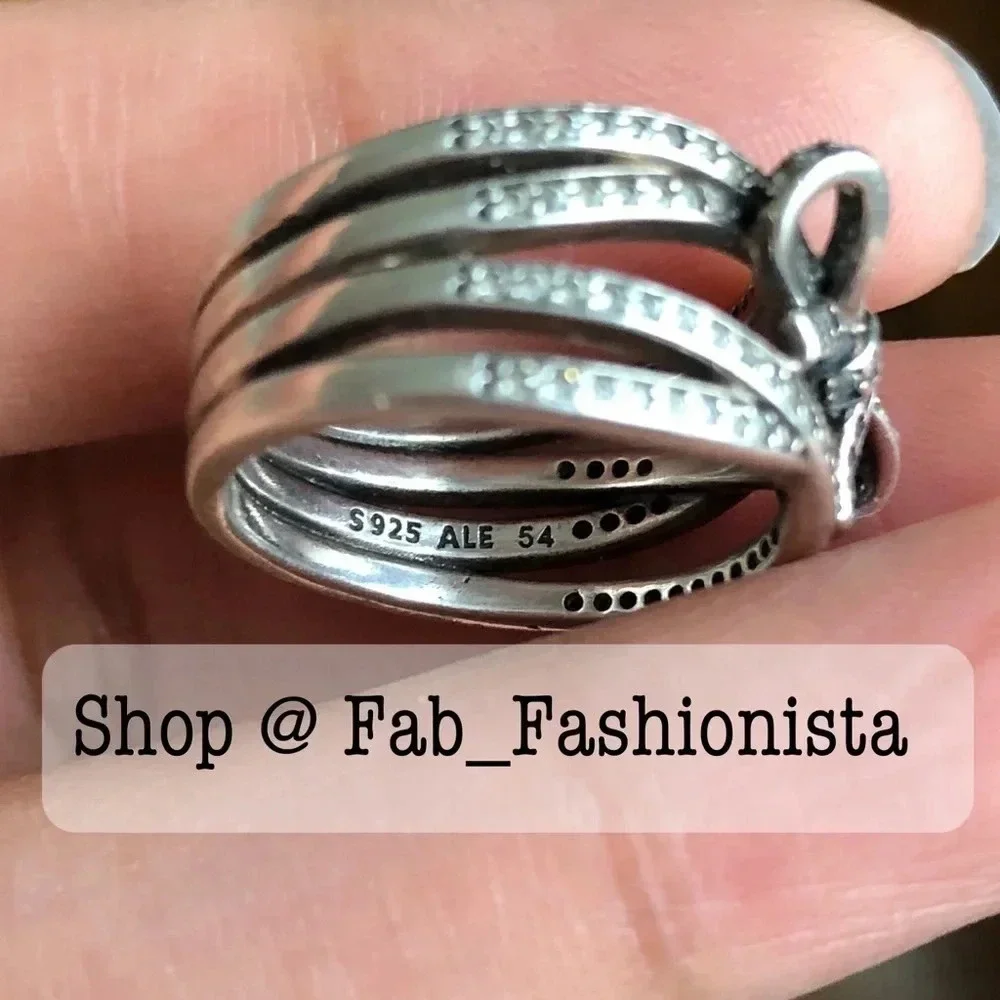 Pandora Sterling Silver Ring 54 Retired